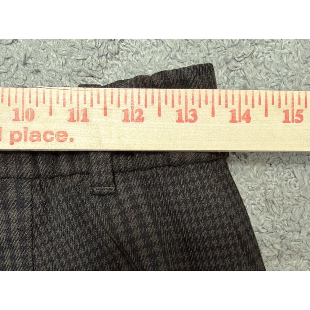 Gap High Rise Wide Leg Pants Black Plaid Womens 4 Long Twill Stretch Trouser NWT - Picture 8 of 10
